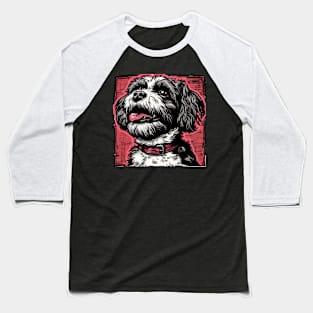 Retro Art Shih Tzu Dog Lover Baseball T-Shirt